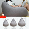 Adults Kids Large Bean Bag Chair Sofa Couch Cover Indoor Lazy Lounger No filling