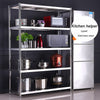 Stainless Steel Garage Kitchen Storage Shelf 4/5 Tier Commercial Shelving Rack