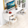 Home Office Desk Computer Desk Study Writing Table PC Workstation W/ 4 Drawers