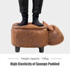 Animal Storage Ottoman Foot Rest Stool Padded Seat Upholstered Ride-on Ottomans