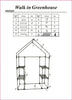 Large Walk In Greenhouse PVC Plastic Garden Grow Green House with 4 Shelves