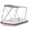 2Bow Bimini Top Grey 160cm Water Resistant Boat Canopy Canvas Cover Anti-UV E8X6
