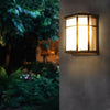 Outdoor Wall Lights Garden Glass Coach Sconce Lamp Black Metal Vintage Lighting