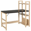 Modern Work Desk with 3 Tier Storage Shelves Home Office Study Workstation