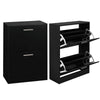 Shoe Rack Shoes Storage Cabinet Wooden Unit Stand Cupboard 2/3 Drawer Organiser