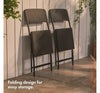 Set Of Two Rattan Effect Garden Chairs 2pcs Black Balcony Patio Furniture