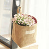 Retro Jute Cotton Lining Sundries Basket Mini Desktop Storage Bags Hanging Bag