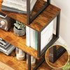 Small Industrial Bookcase Vintage Retro Shelving Unit Storage Rack Metal Cabinet