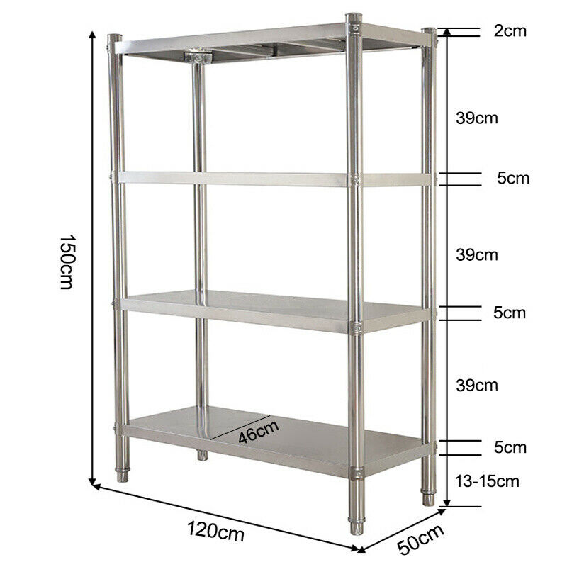 Stainless steel shelf rack deals for kitchen