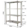 Stainless Steel Kitchen Shelf 4-5 Tier Commercial Shelving Unit Storage Rack