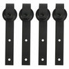 10FT Sliding Barn Wood Door Kits Carbon Steel Hardware Closet Set Double Door