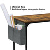 Computer Desk Table Student Study Table with Earphone Iron Hook and Storage Bag
