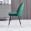 2 4 6 Dining Chairs Velvet Padded Seat Metal Legs Kitchen Dining Room