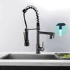 Kitchen Mixer Taps Pull Out Spray Monobloc Sink Faucet Taps Swivel Spout Black