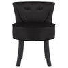 Velvet/Linen Dressing Table Stool Vanity Chair Bedroom Makeup Stool Seat Back