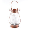 Garden Lantern with Solar Powered Fairy Lights Tabletop Hanging Copper 32cm