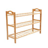 3/4/5 Tier Natural Wooden Bamboo Shoe Rack Organiser Stand Unit Storage Shelf