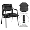 2pcs Reception Chairs PU Leather Meeting Office Chairs Upholstered Guest Chairs
