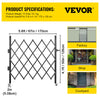 Single Folding Security Gate Folding Door Gate 48"H x 66"W Scissor