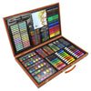 Artists Wooden Art Case Pencils Crayons Colour Painting Oil Pastels Set