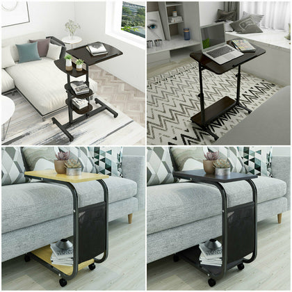 Bedside Laptop Table Sofa Side End Table Stand Writing Desk Office Adjustable UK