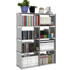 5 Tier Modern Book Shelves Storage Shelf Bookcase Display Unit Stand Organizer