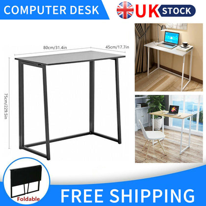 Foldable Computer Desk Home Office Folding Laptop Desk Study Simple And ModernUK