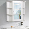 Bathroom Cabinet Cupboard Wall Mounted Storage with Mirror Single Door & Knob UK