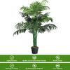 Realist Artificial Trees Fake Decorative Plants 110CM Palm Tree W/ Plastic Pot