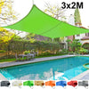 3m x 2m Sun Shade Sail Garden Patio Awning Canopy Screen 98% UV Block NEW