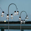 100-20LED SOLAR POWERED RETRO BULB STRING LIGHT GARDEN OUTDOOR FAIRY SUMMER LAMP