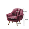 Stylish Upholstered Chair Cosy Sofa Reading Tub Chair Crease Stitched Back Home