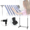 Hanging Clothes Rail Rack Adjustable Mobile Storage Stand On Wheels Garment UK