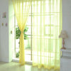 1/2pcs Pure Sheer Voile Window Screening Curtains Drape Panel Tulle Yarn Home UK