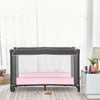 Portable Baby Travel Cot Crib Bassinet Bed Playpen Infants with Mattress Folding