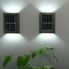 2PCS Super Bright LED Solar Powered Wall Lights Door Fence Outdoor Garden Lamp