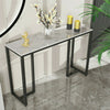 Industrial/ Morden Console Table Hall Entryway Slim Side Desk with Storage Shelf