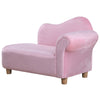 Children Kids Velvet Chaise Lounger Sofa Day Bed Bedroom Couch Seat Chair