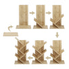 Tree Desktop Bookshelf Desk Bookcase Display Book Rack 3 Tier Organizer Storage