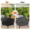 97cm Waterproof Fire Pit Cover BBQ Grill Patio 420PU UV Firepit Dust Protector