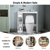 Over-The-Toilet Bathroom Storage Cabinet Washing Machine Rack W/ Paper Holder