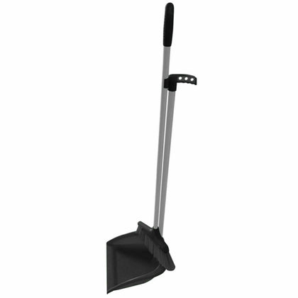 Long Handle Black Dustpan Dust Pan And Brush Set Kitchen Broom Floor Sweeper