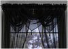 Plain Tasselled Voile Swags All Colours-Net Curtains Voile Swag Valance Pelmet