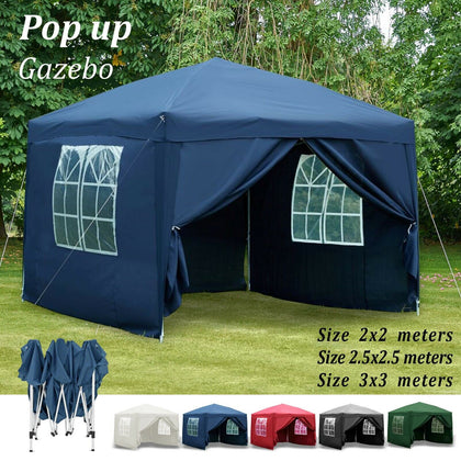 Gazebo Pop Up Tent For Garden Canopy Sides Party Heavy Duty Waterproof Marquee