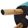Luxury Padded Wooden Footstool Ottoman Square/Round Pouffe Stool Wood 4 Legs UK