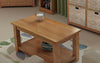 Large Oak Coffee Table | Solid Wood Rectangular TV Stand | Lounge Storage