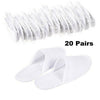 40 Spa Hotel Guest Slippers White Disposable Terry Close Toe Towelling Quality!