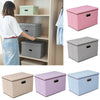 Foldable Fabric Storage Box with lid Drawer Toys/Books/Clo