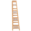 4-Tier Bamboo Ladder Bookcase Utility Shelf DIY Plant Stand Holder Study