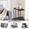 Sofa Side Table C-Shaped Coffee Snack Table Laptop Stand Over Bed End Table